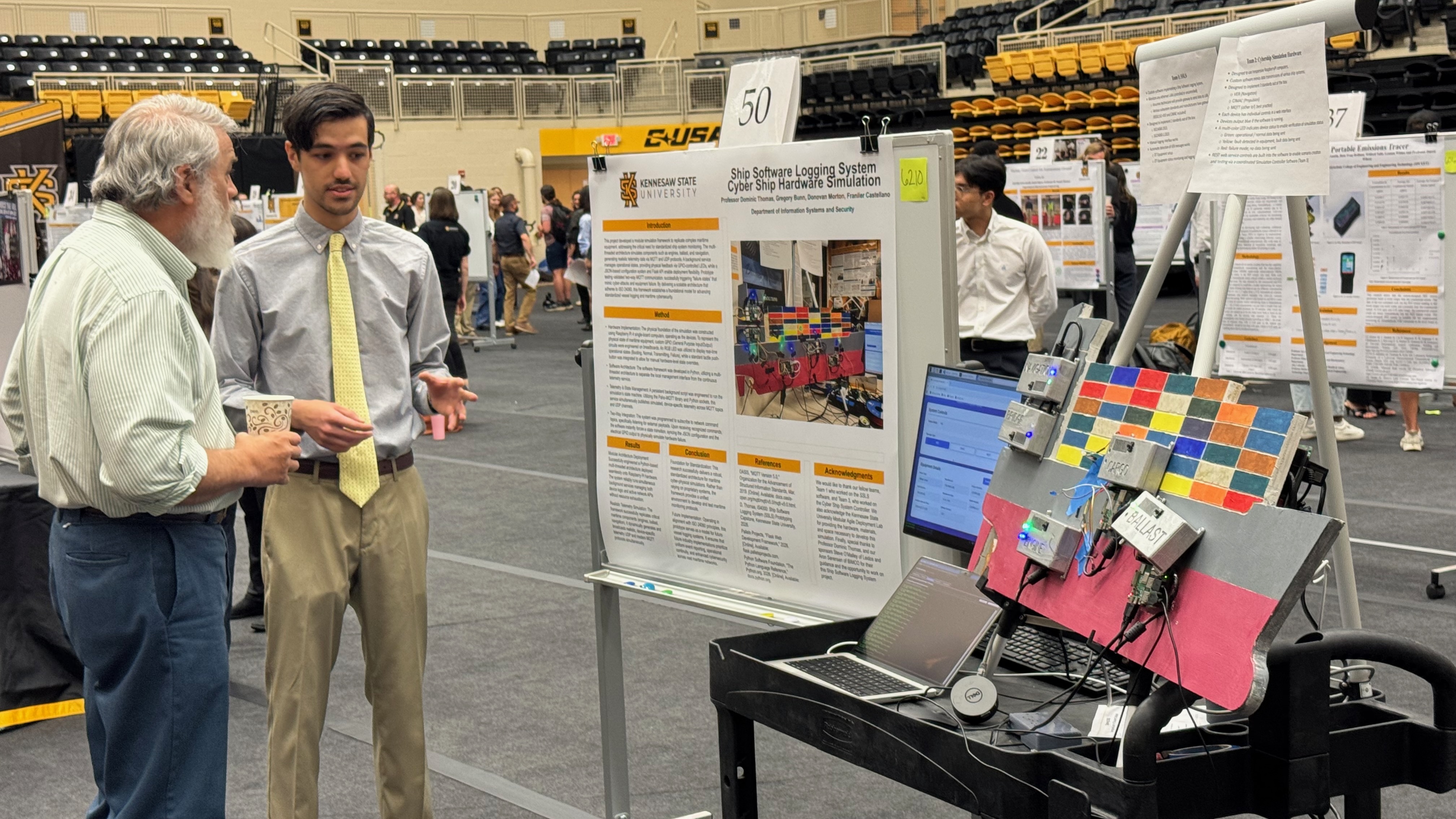 Greg presenting CyberShip Research